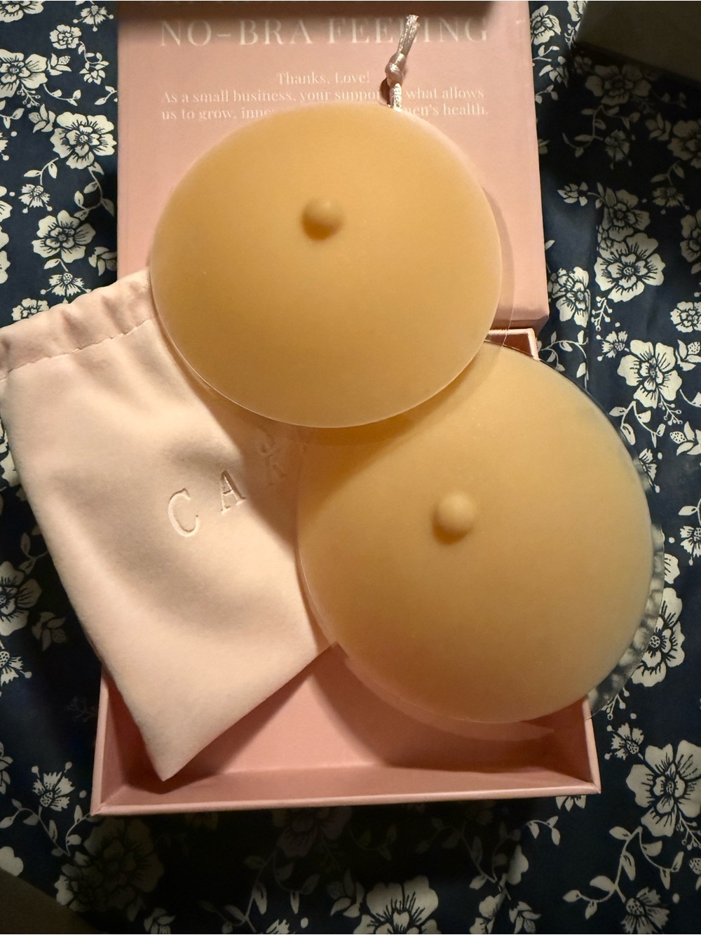 CAKES Silicone Adhesive Nipple Covers with Nips - Honey B-DD MASTECTOMY